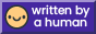 written by a human